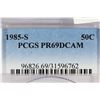 Image 3 : 1985-S KENNEDY HALF DOLLAR PCGS PR69 DCAM