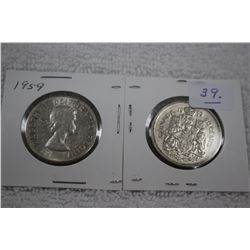 Canada Fifty Cent Coins (2)