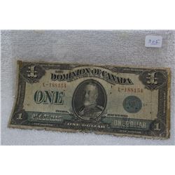 Dominion of Canada One Dollar Bill (1)