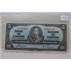 Canada Five Dollar Bill (1)