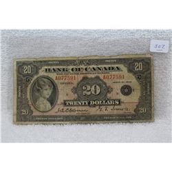 Canada Twenty Dollar Bill (1)