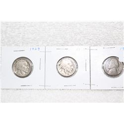 U.S.A. Five Cent Coins (3)