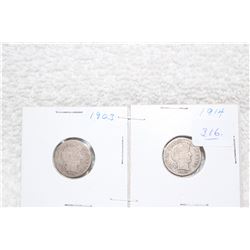 U.S.A. Ten Cent Coins (2)