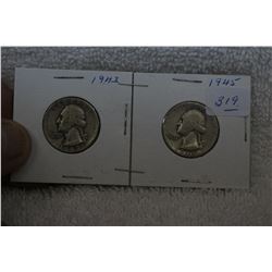 U.S.A. Twenty-five Cent Coins (2)