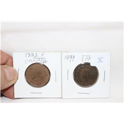 Canada One Cent Coins (2)