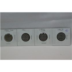 Canada Five Cent Coins (4)