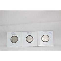 Canada Five Cent Coins (3)