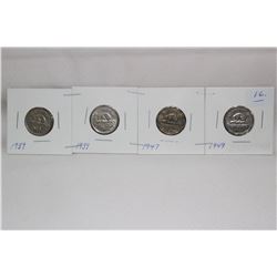 Canada Five Cent Coins (4)