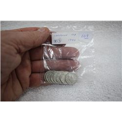 Canada Ten Cent Coins (8)
