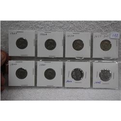 Canada Five Cent Coins (8)