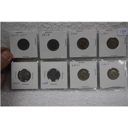 Canada Five Cent Coins (8)