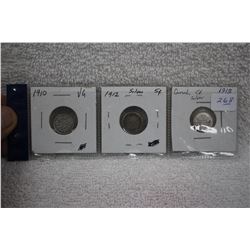 Canada Five Cent Coins (3)