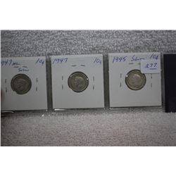 Canada Ten Cent Coins (3)