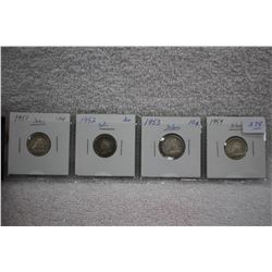 Canada Ten Cent Coins (4)