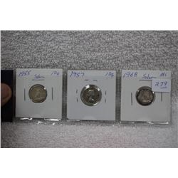 Canada Ten Cent Coins (3)