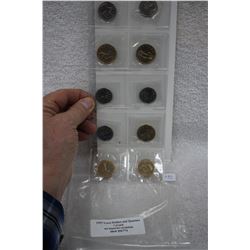 Canada Dollar Coins (5) & Cda. Twenty-five Cent Coins (5)