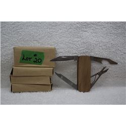 5 Small Multi Blade Knives - New