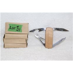 5 Small Multi Blade Knives - New