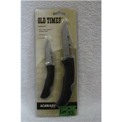 Schrade - 2 Pack - Old Timer - New