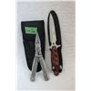 Image 1 : 2 Knife Set - 1 Fixed Blade; 1 Multi-Tool - New