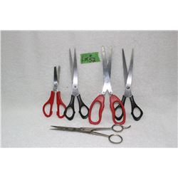 5 pc. Scissors - 1 Vintage Barber (Italy)