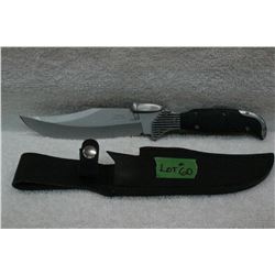 Unique Fixed Blade w/Leather Sheath - By Shane Sloan