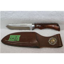 Huntshield Fixed Blade w/Leather Sheath