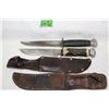 Image 1 : 2 Vintage Hunting Knives with Sheaths