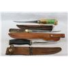 Image 1 : 3 Filet Knives - 1 Shrade, U.S.A. - 1 Finland & 1 Premier