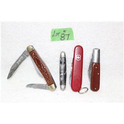 4 Vintage Pocket Knives
