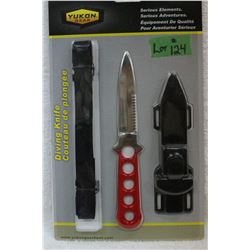 Divers Knife with Sheath & Strap - New