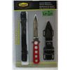 Image 1 : Divers Knife with Sheath & Strap - New
