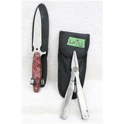 2 pc. Fixed Blade & Multi Tool - New