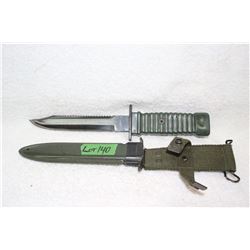 Military Survival Knife & Sheath