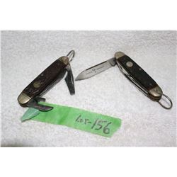 2 Vintage - 4 Blade Knives - Boker - U.S.A.