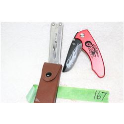 2 Knives - Multi-Tool and Lock Blade