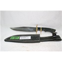 Ash Stainless Bowie with Leather Sheath