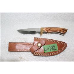 Handmade Brass & Wood Handle Knife