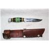 Image 1 : Hunting Knife - with Leather Case - R.J. Richter - Norway
