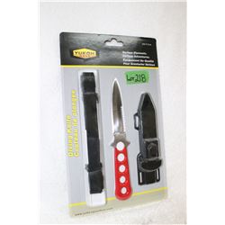 Diving Knife - with Sheath and Strap - New