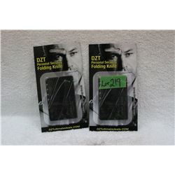 2 DZT Personal Security Knives - New