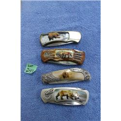 4 Bear Pictured - Folding Knifes