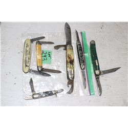 6 Vintage Collector Knives