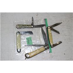 4 Vintage Pocket Knives