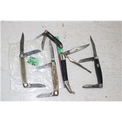 5 Vintage Pocket Knives