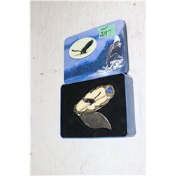 1 Collector Knife w/Metal Tin - Eagle