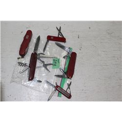 5 Collector Swiss Army Knives