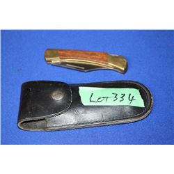 Lockback Knife with Sheath