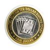 Image 1 : .999 Silver Four Queens Casino Hotel Las Vegas $10 Limited Edition Gaming Token
