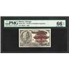 1893 World's Columbian Exposition Ticket Columbus PMG Gem Uncirculated 66EPQ
